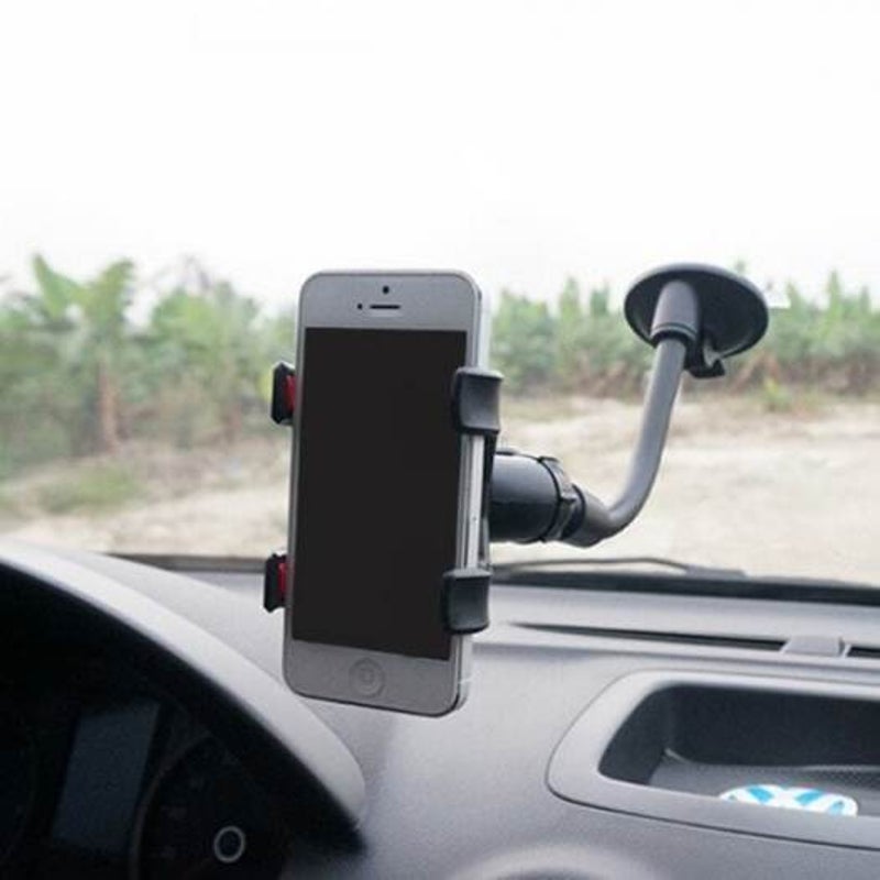 360 Degrees Rotation Car Phone Bracket Locator Technology Navigation Stand Black