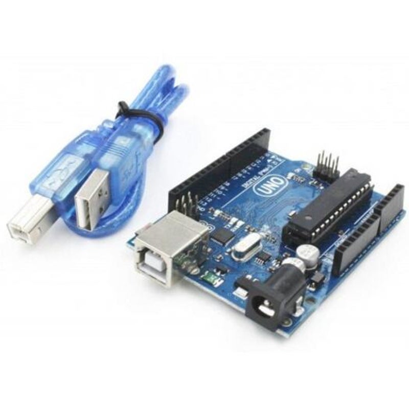 R3 Board Atmega328p With Usb Cable For Arduino Blue