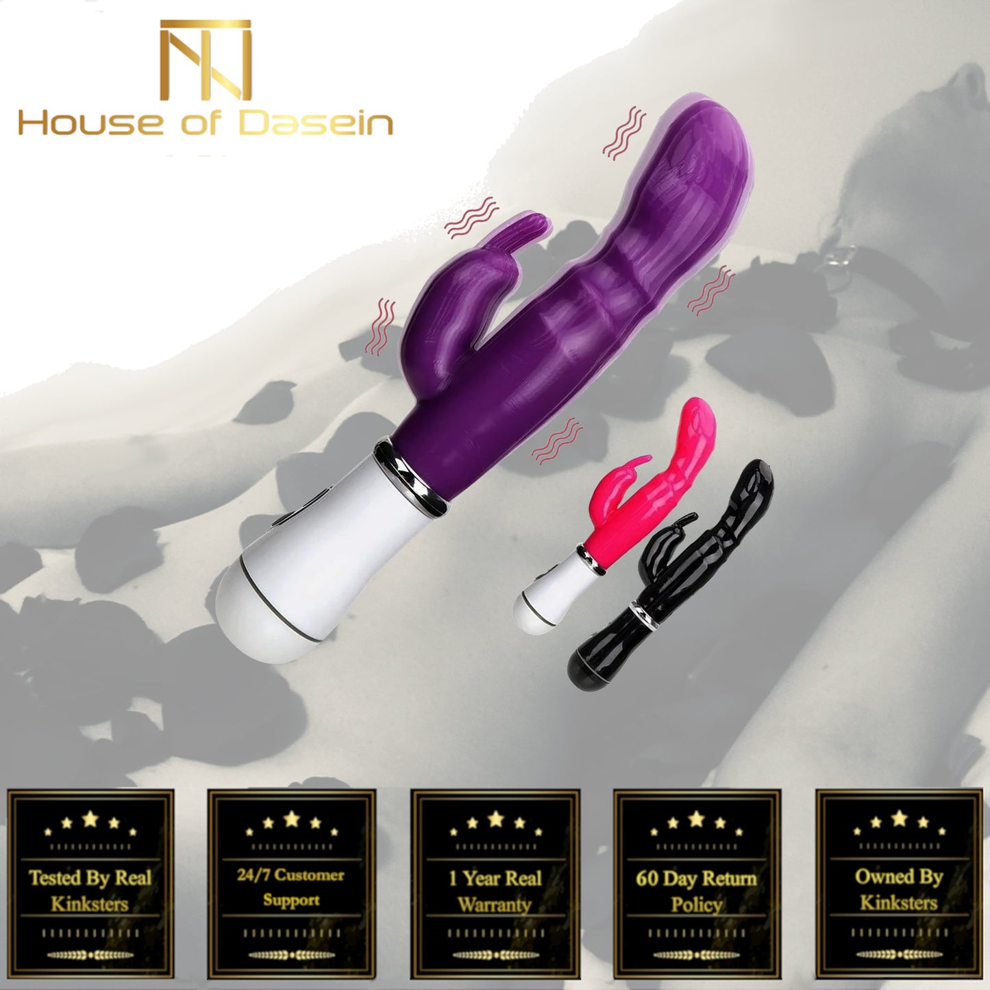 Rabbit Vibrator 12 Modes G Spot Waterproof Vibrating