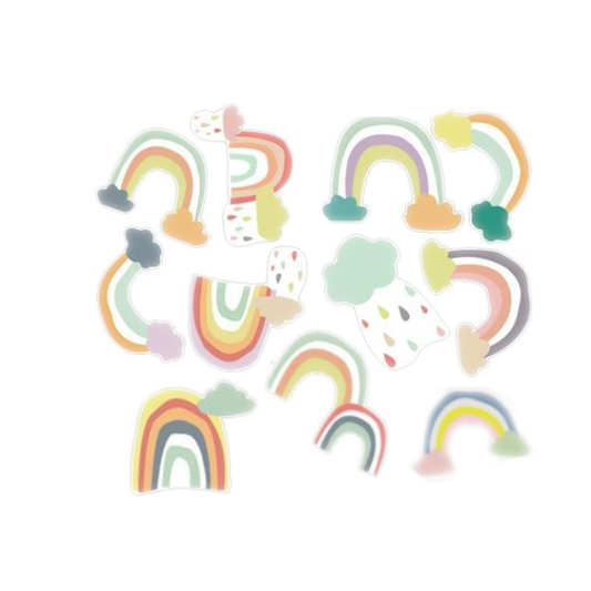 Rainy Rainbows Decal Wall Stickers Nursery Decor