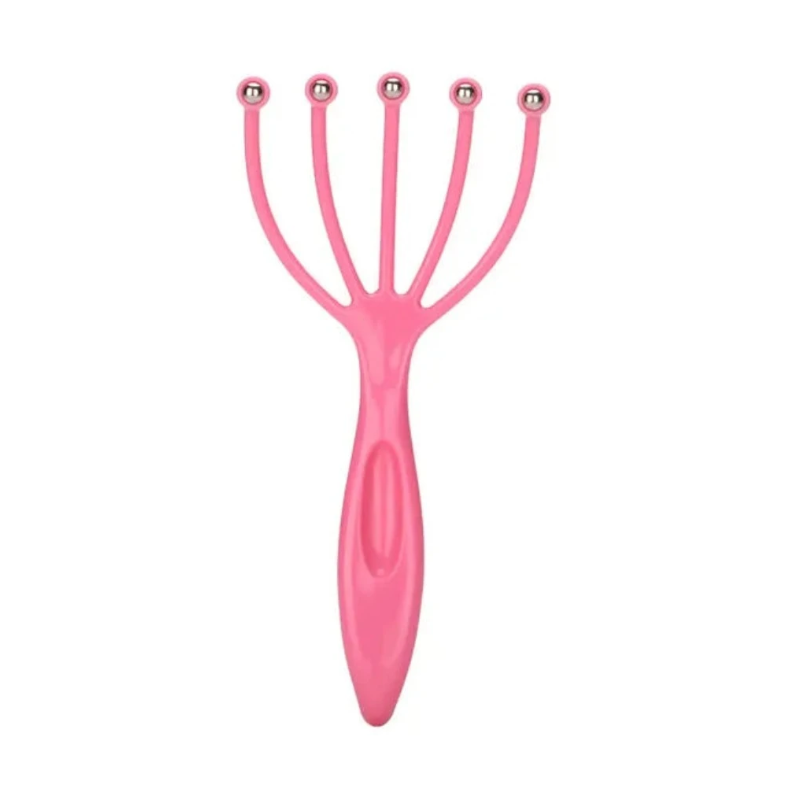 Rake Head Massage Ball Comb Five-Claw Scalp Magnetic Bead Stress Release Hair Brush Finger Massager