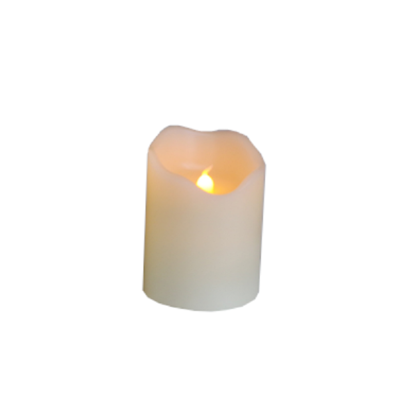 Real Wax Flameless Pillar Candle Decor