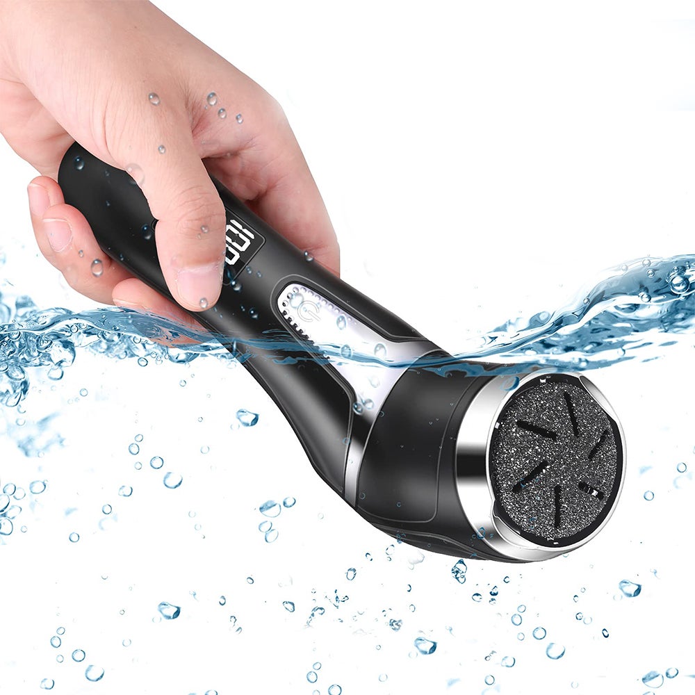 Rechargeable Electric Foot File Pedicure Sander Waterproof 2 Speeds Callus