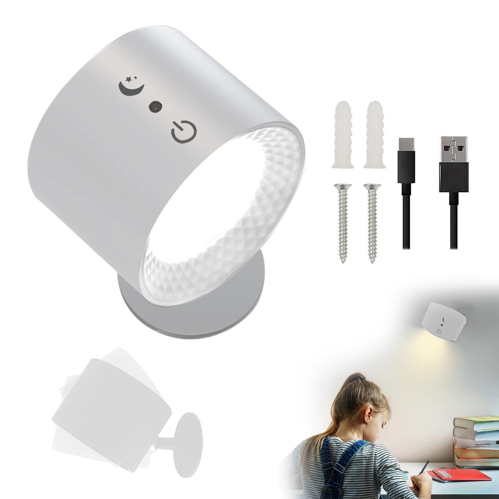 Rechargeable Magnetic Led Wall Sconce Mounted Lamp Cordless Light