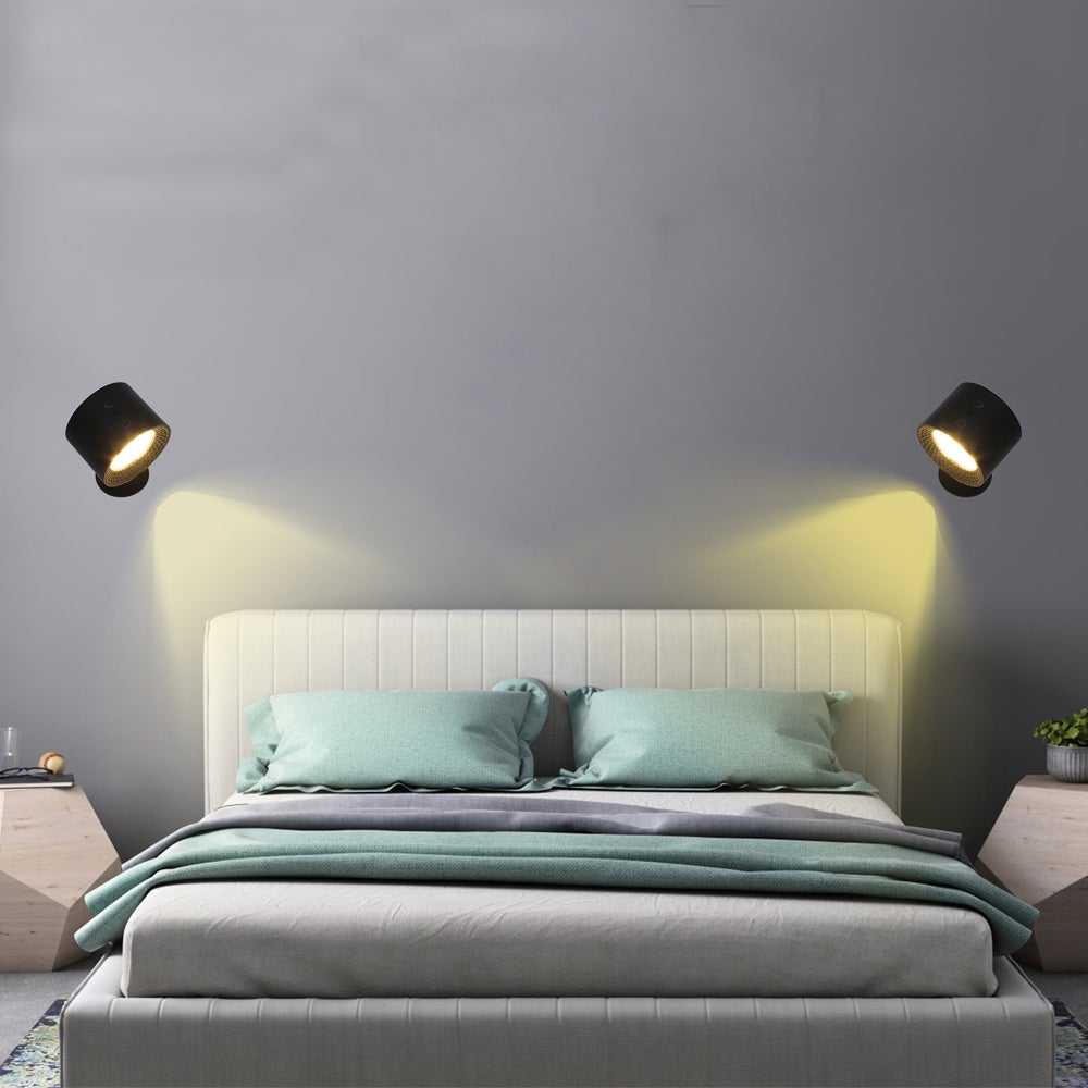 Rechargeable Magnetic Led Wall Sconce Mounted Lamp Cordless Light