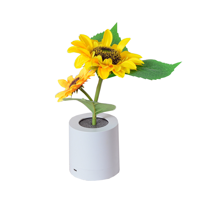 Rechargeable Sunflower Led Night Light Table Lamp Home Decor Gift