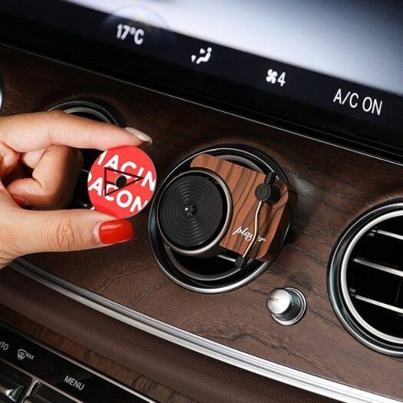 Record Player Shaped Car Outlet Aromatherapy Black