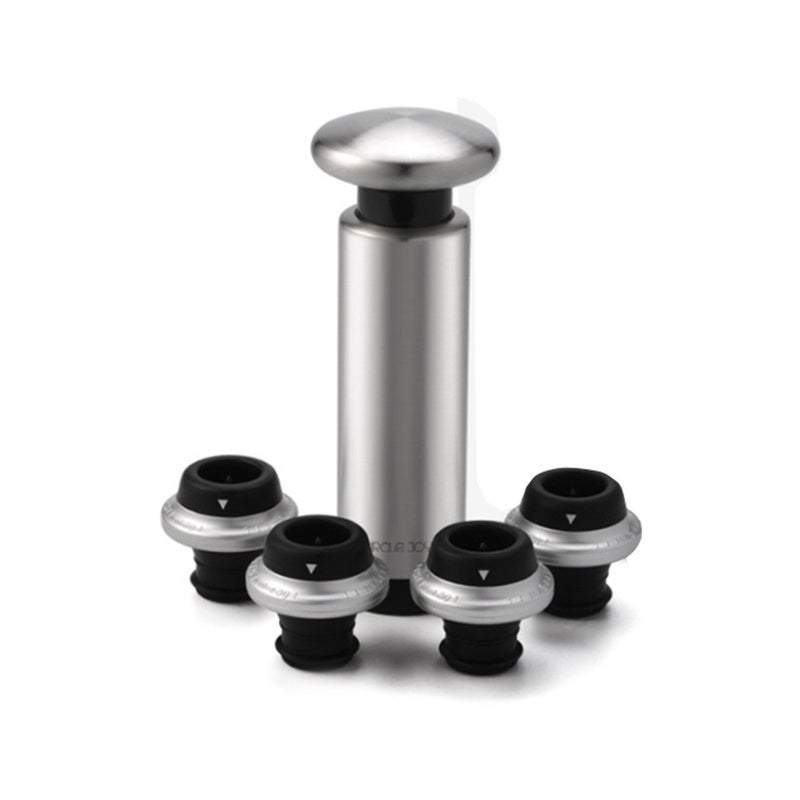 Wine Stoppers Red Bottle Cap Vacuum Sealer Fresh Keeper Champagne Cork Cover For Bar Tools