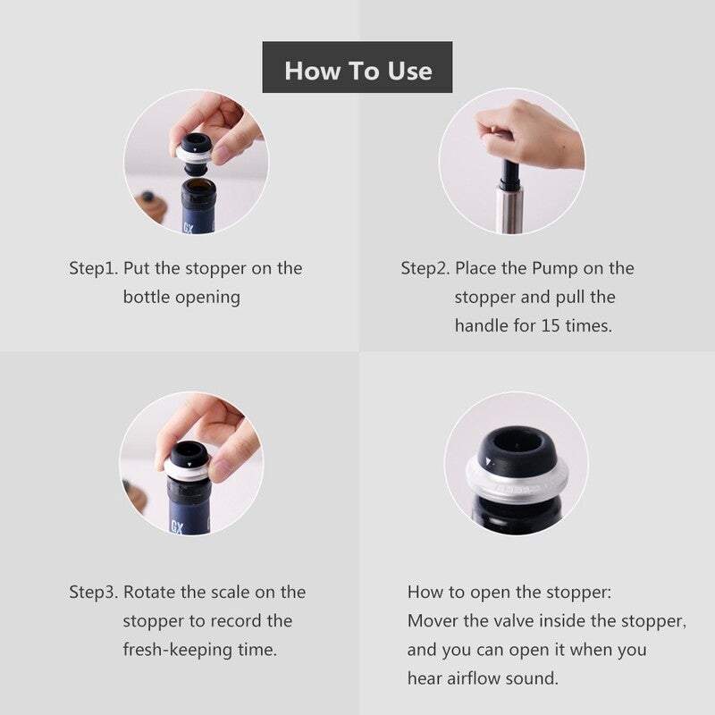 Wine Stoppers Red Bottle Cap Vacuum Sealer Fresh Keeper Champagne Cork Cover For Bar Tools