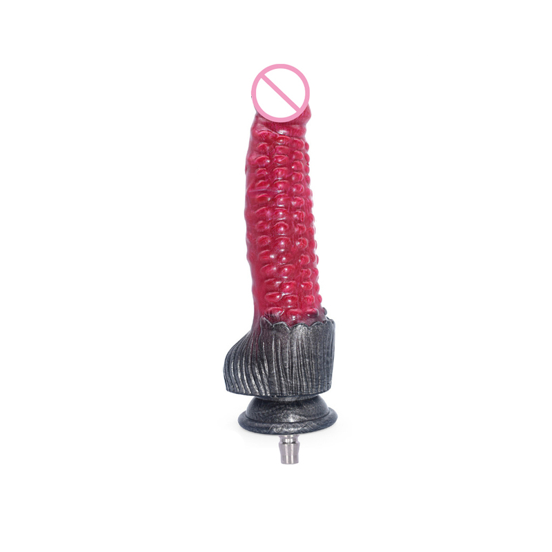 Red And Black Vac U Lock Dildos Sex Machine Attachments