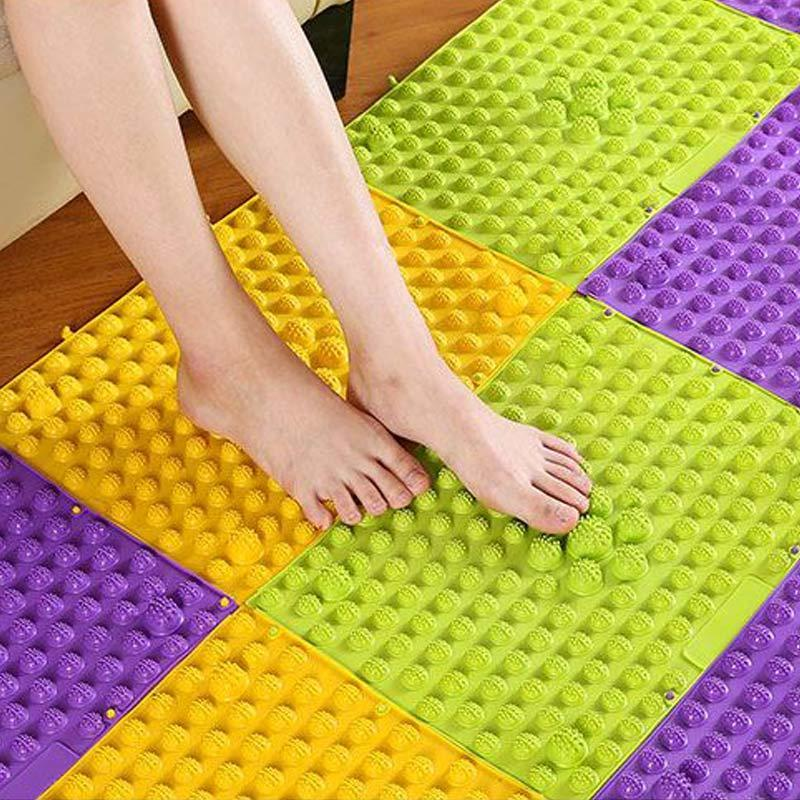 Reflexology Foot Massage Pad Toe Pressure Plate Mat Alien Green