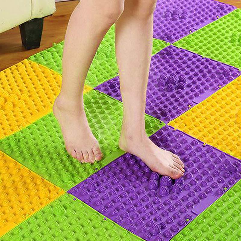 Reflexology Foot Massage Pad Toe Pressure Plate Mat Alien Green