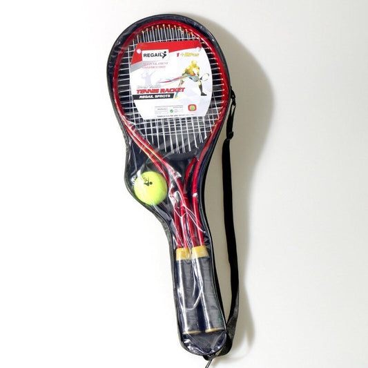 2Pcs Set Teenager's Tennis Racket Red