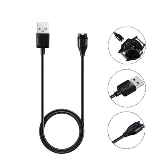 Replacement Charging Data Cable For Garmin Approach S60 Quatix 5 Vivoactive 3 Black