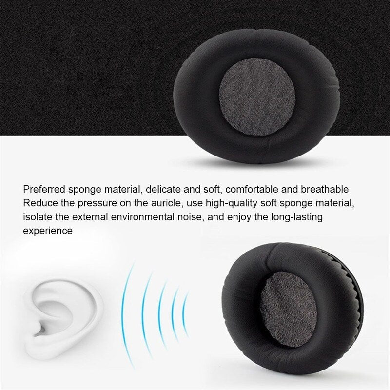 Replacement Ear Pads For Audio Technica Ath Anc7 Anc9 Anc27 Anc29 Anc70 Headphones Sponge Earpad Cover Universal Soft 2P