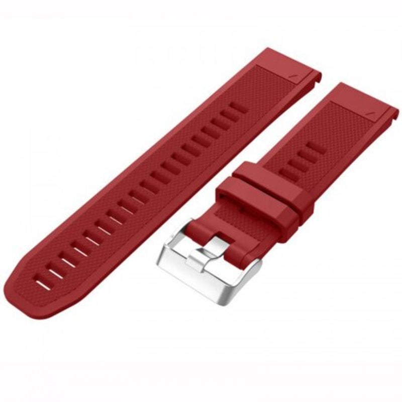 Replacement Silicone Watch Band Wrist Strap For Garmin Fenix 5 / Forerunner 935 Red