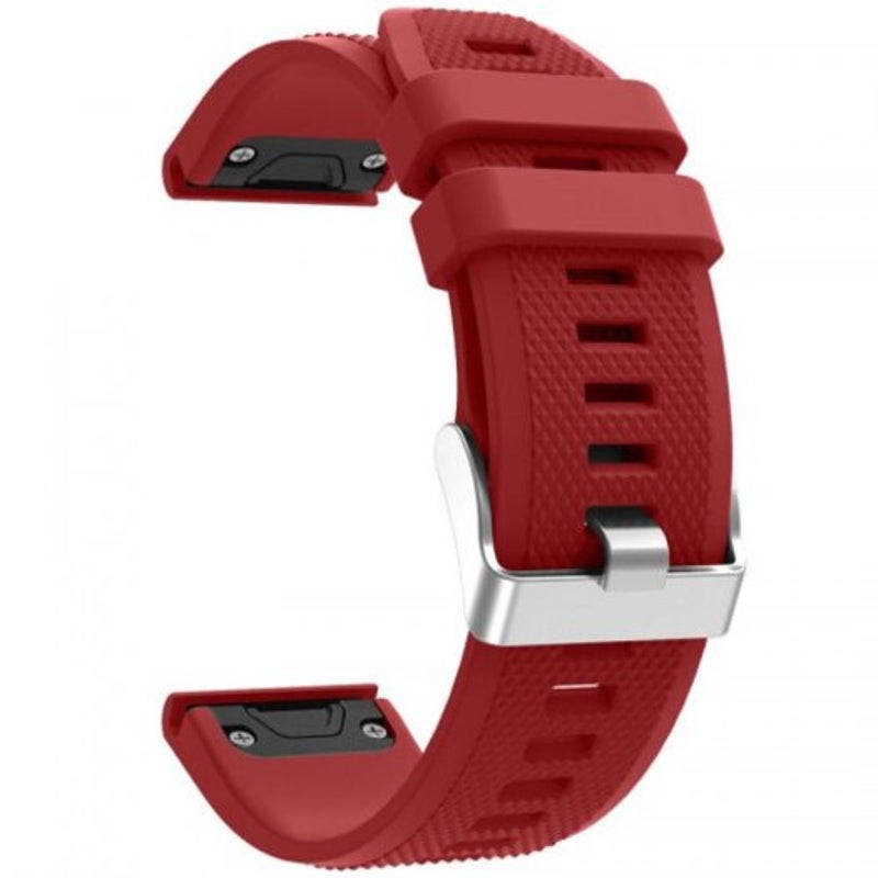 Replacement Silicone Watch Band Wrist Strap For Garmin Fenix 5 / Forerunner 935 Red