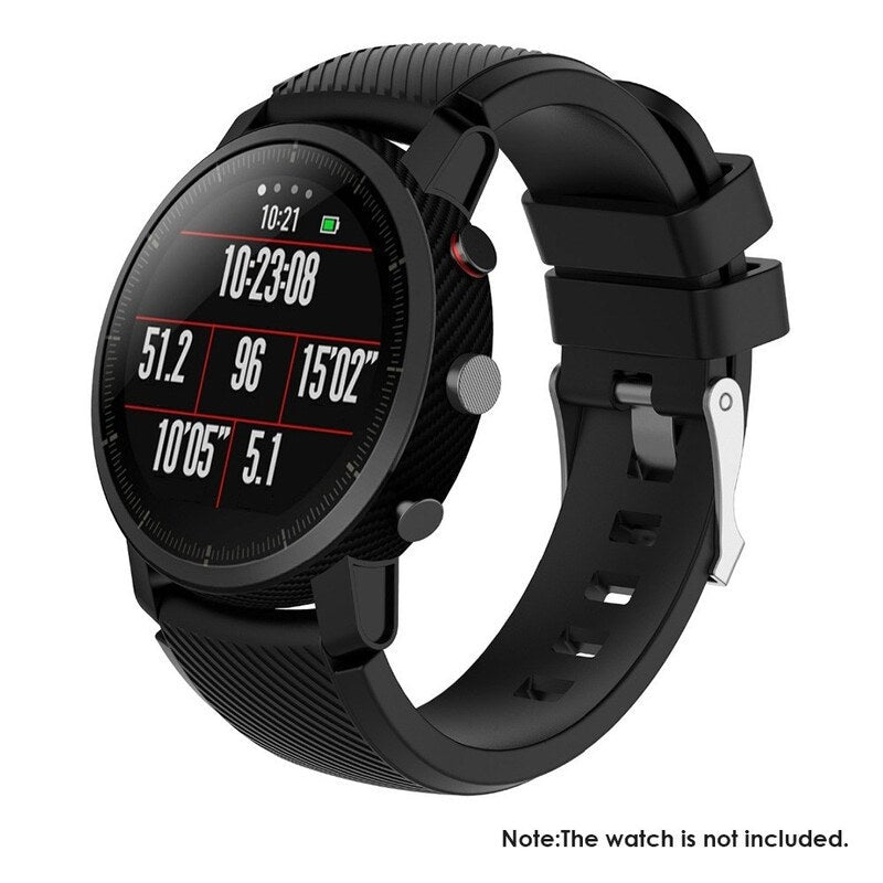 Replacement Watch Band 22Mm Sport Wristband Black