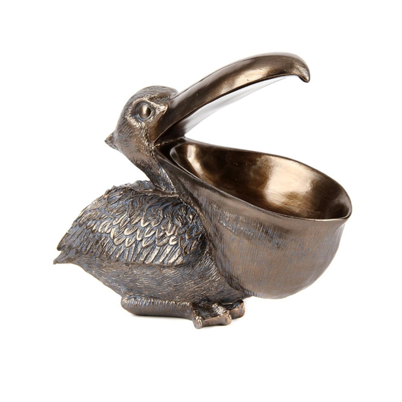 Resin Pelican Ornament Key Holder Jewellery Storage Decor