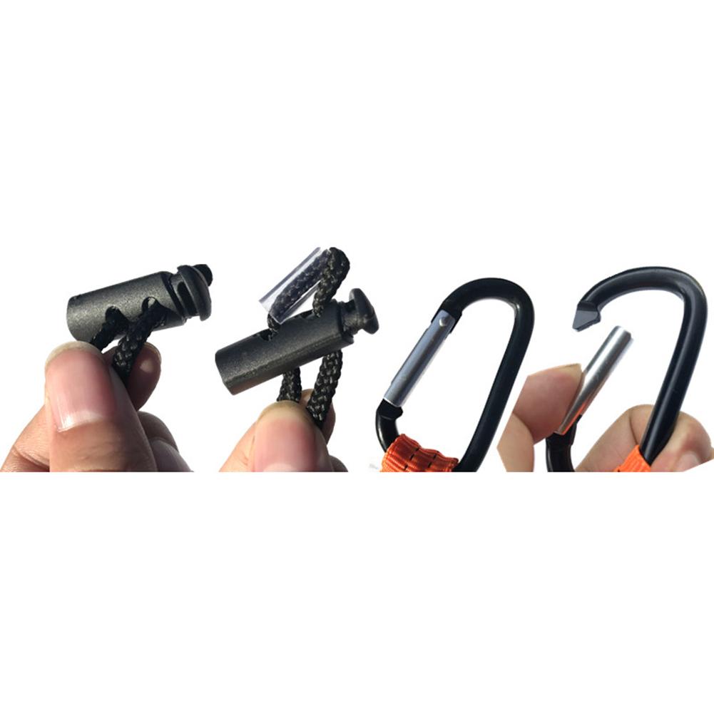 Retractable Safety Rope Telescopic Elastic Tool Buckle For Climbing Accessories Single Carabiner Lanyard