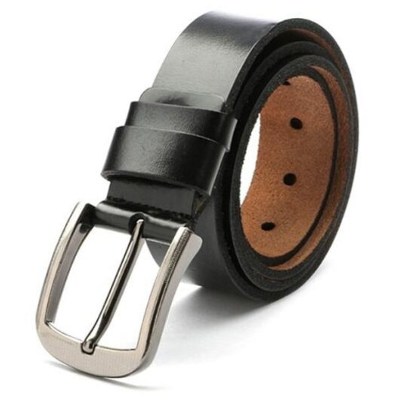 Retro Pin Buckle Leather Belt For Man Puce Regular
