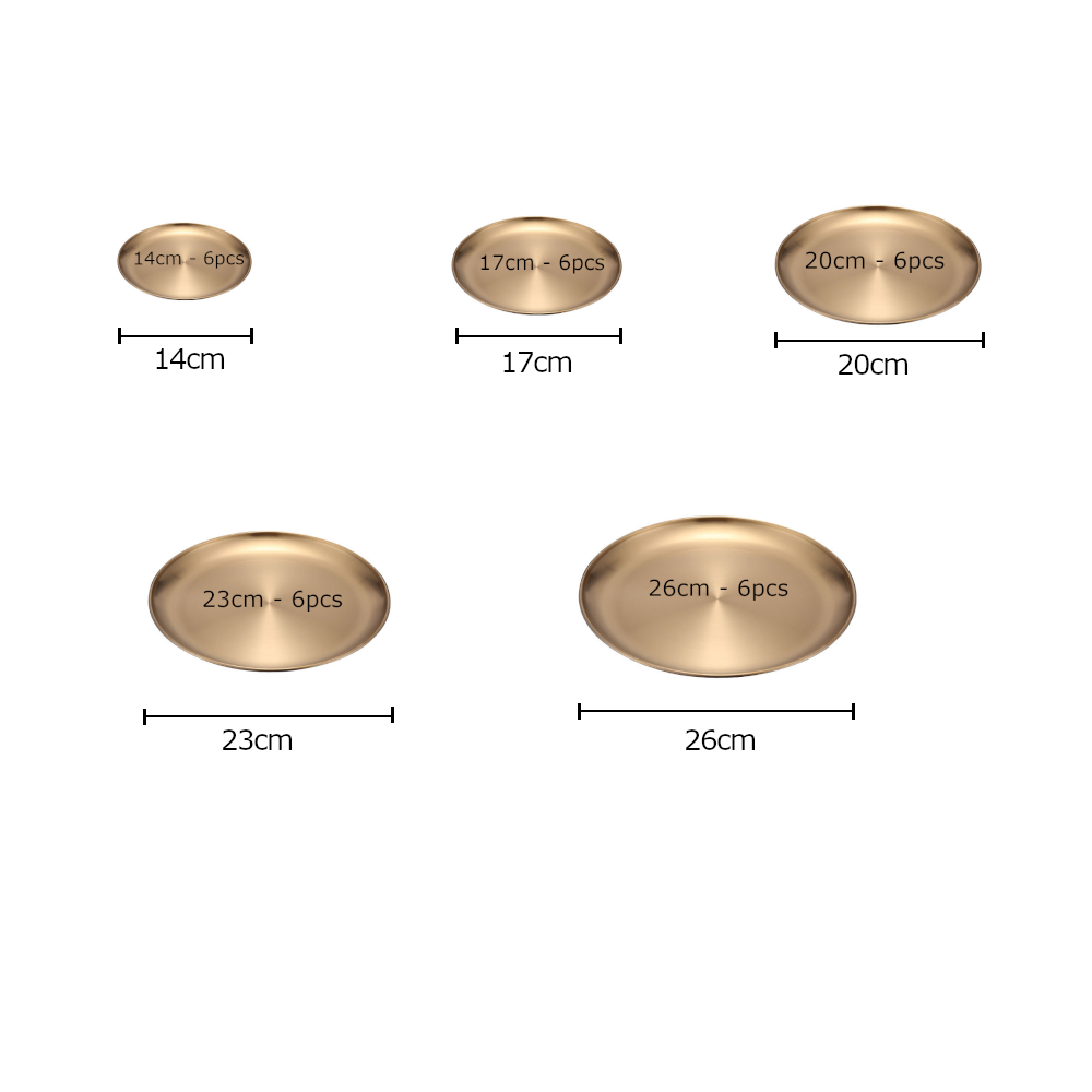 Retro Metal Round Tray Stainless Steel Snack Fruit Jewelry Storage Style