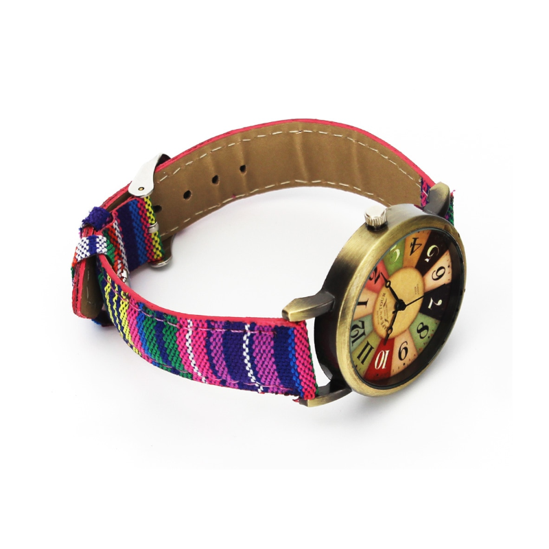 Veile Studios Retro Rainbow Pattern Unisex Watches