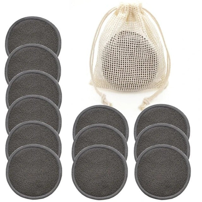 Reusable Bamboo Makeup Remover Pads Towel Washable Rounds Cleansing Facial