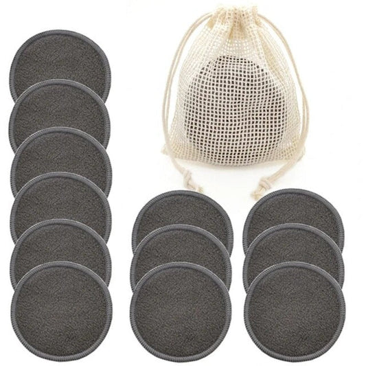 Reusable Bamboo Makeup Remover Pads Towel Washable Rounds Cleansing Facial