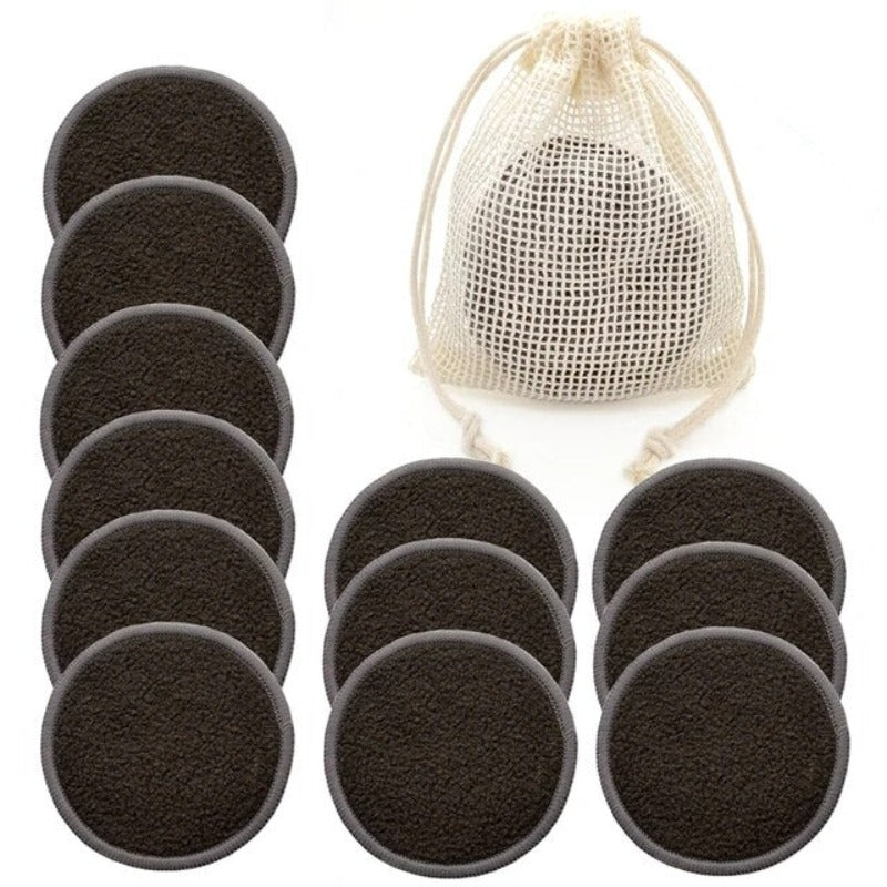 Reusable Bamboo Makeup Remover Pads Towel Washable Rounds Cleansing Facial