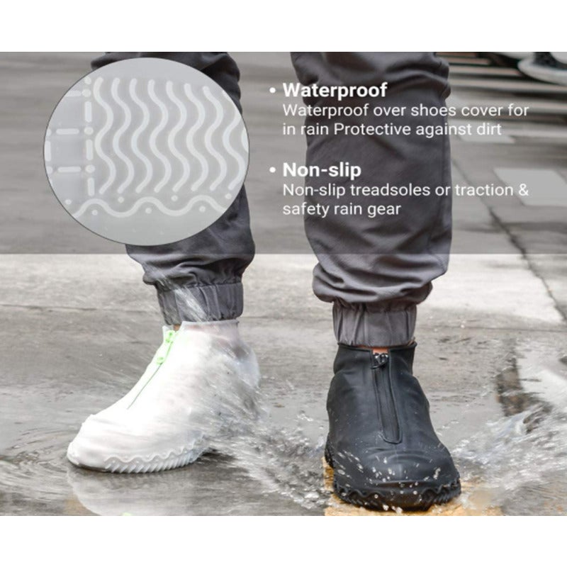 Reusable Silicone Waterproof Shoe Covers Protectors For Kids Men Women