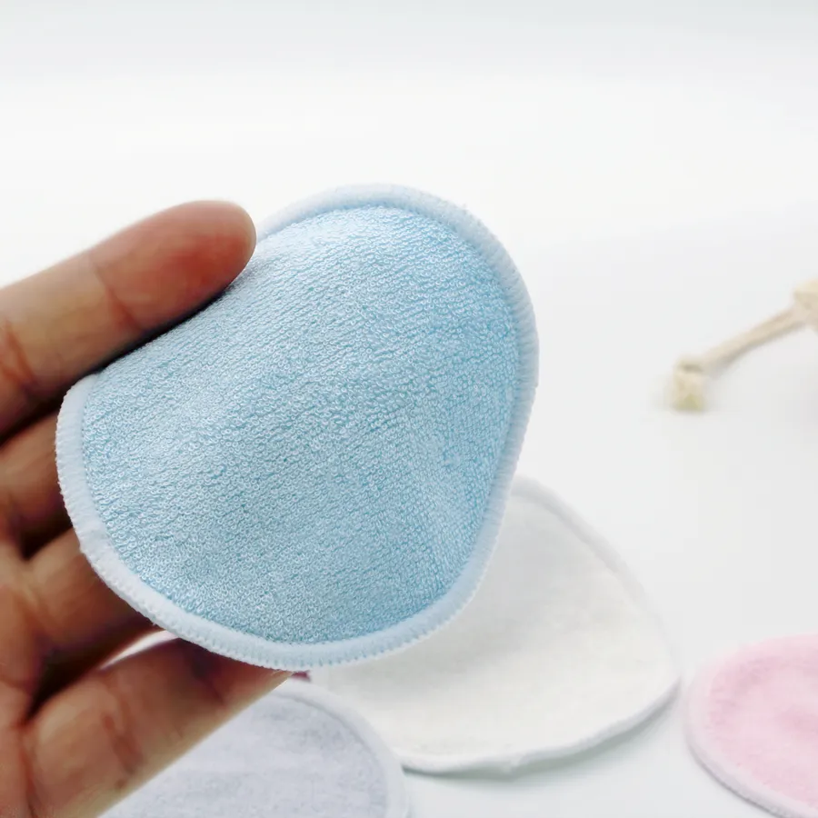 Reusable Bamboo Makeup Remover Pads Towel Washable Rounds Cleansing Facial