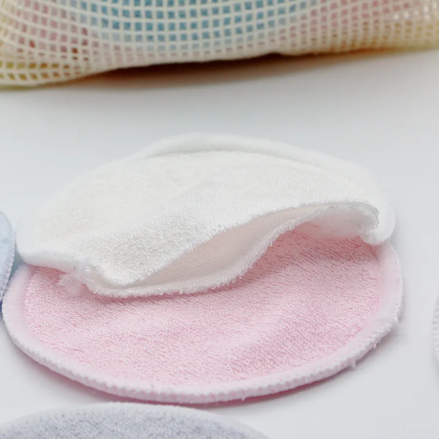 Reusable Bamboo Makeup Remover Pads Towel Washable Rounds Cleansing Facial