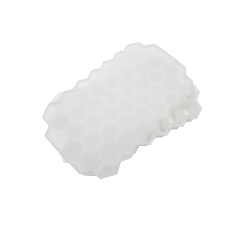 Reusable Honeycomb Shape Silicone Ice Cube Tray Moulds With Lids