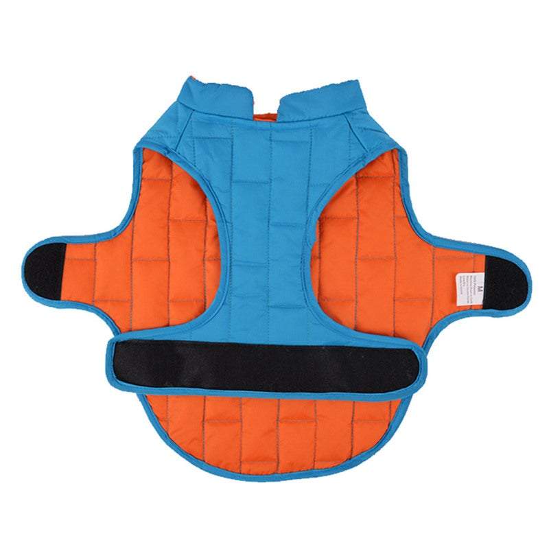 Dog Apparel Reversible Waterproof Jacket Soft Autumn Winter Pet Clothes Warm Vest