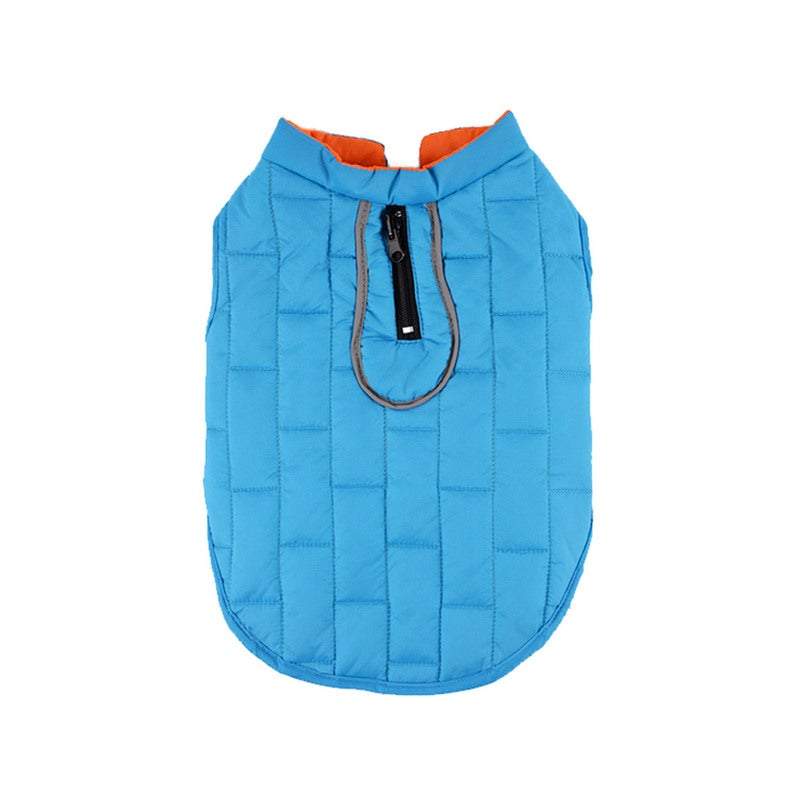 Dog Apparel Reversible Waterproof Jacket Soft Autumn Winter Pet Clothes Warm Vest