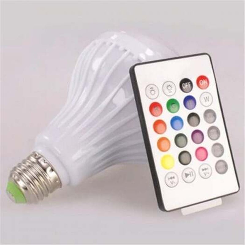 Rgb Bluetooth Led Bulb Light Music Playing Dimmable Wireless White