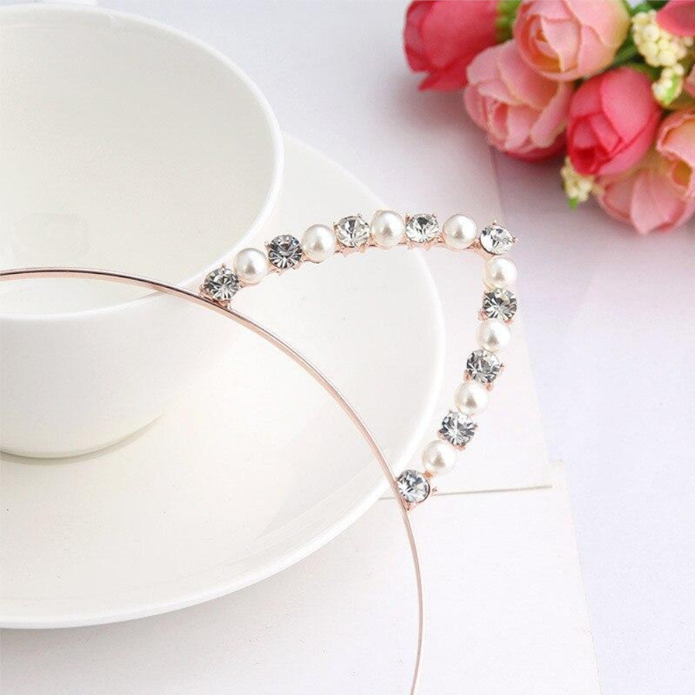Rhinestone Cat Ear Headband Kitten Pet Play Bdsm Accessories