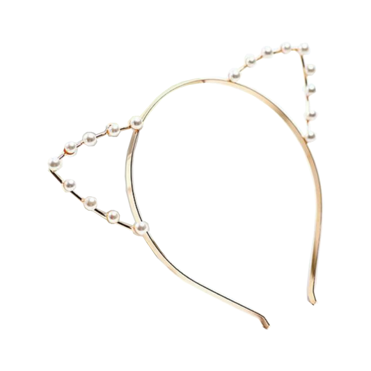 Rhinestone Cat Ear Headband Kitten Pet Play Bdsm Accessories