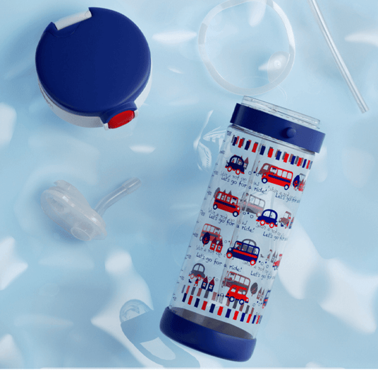 Richell Aqulea Bottle With Extra Cap 450Ml Straw S7