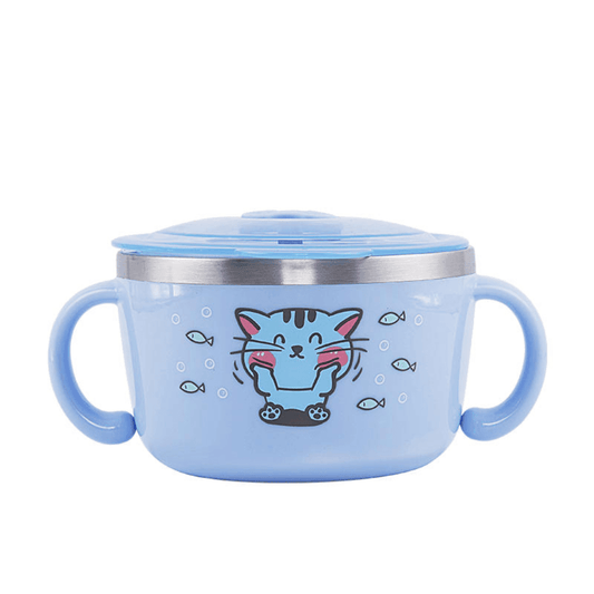 Richell Stainless Steel Bowl 480Ml Blue