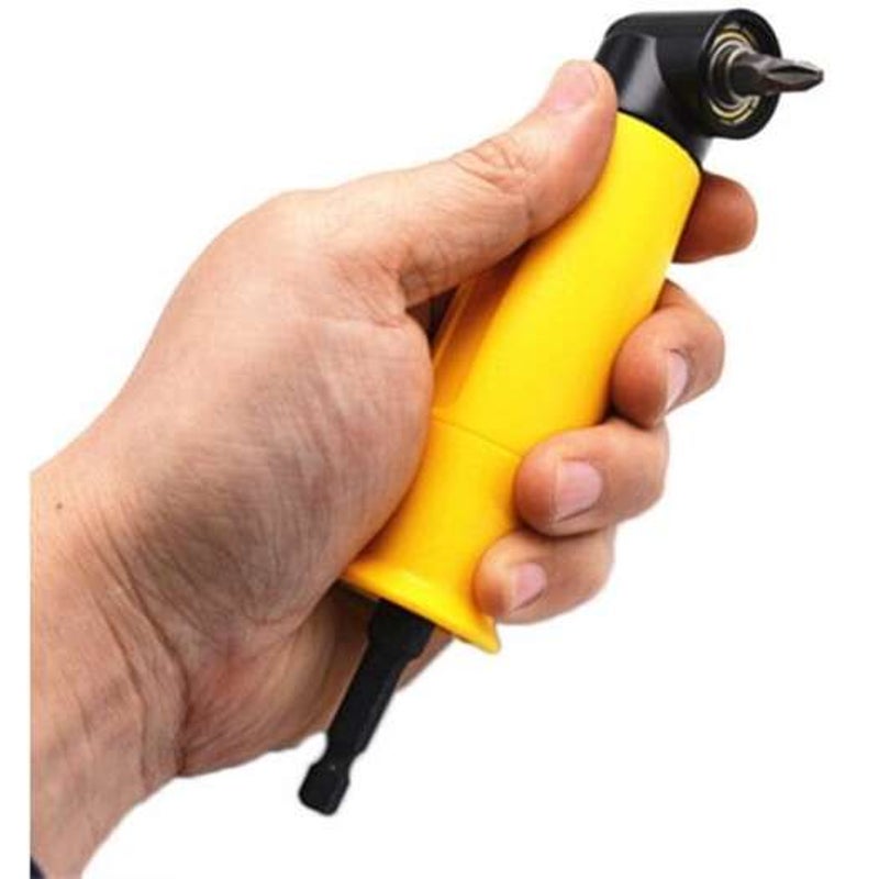 Right Angle Extension Screwdriver Drill Attachment Rubber Ducky Yellow