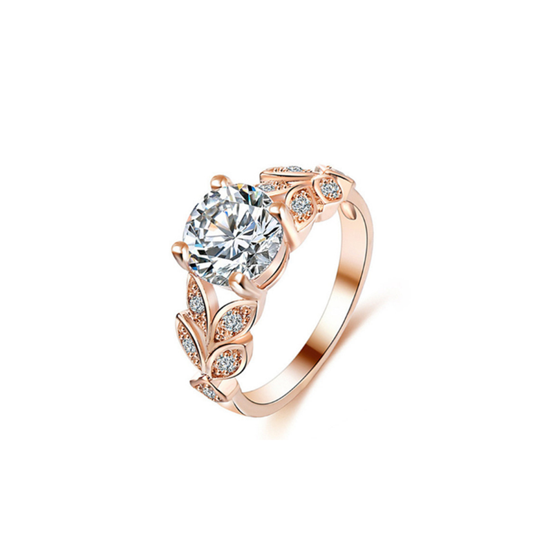 Veile Studios Brilliant Round Cut Zirconia Simulated Diamond Ring Wedding