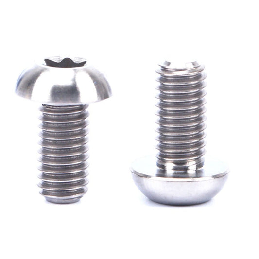 Risk 12Pcs M5u00d710mm Disc Disk Brake Rotor Bolts T25 Torx Titanium Mtb Bicycle Bike Water Cage Screw