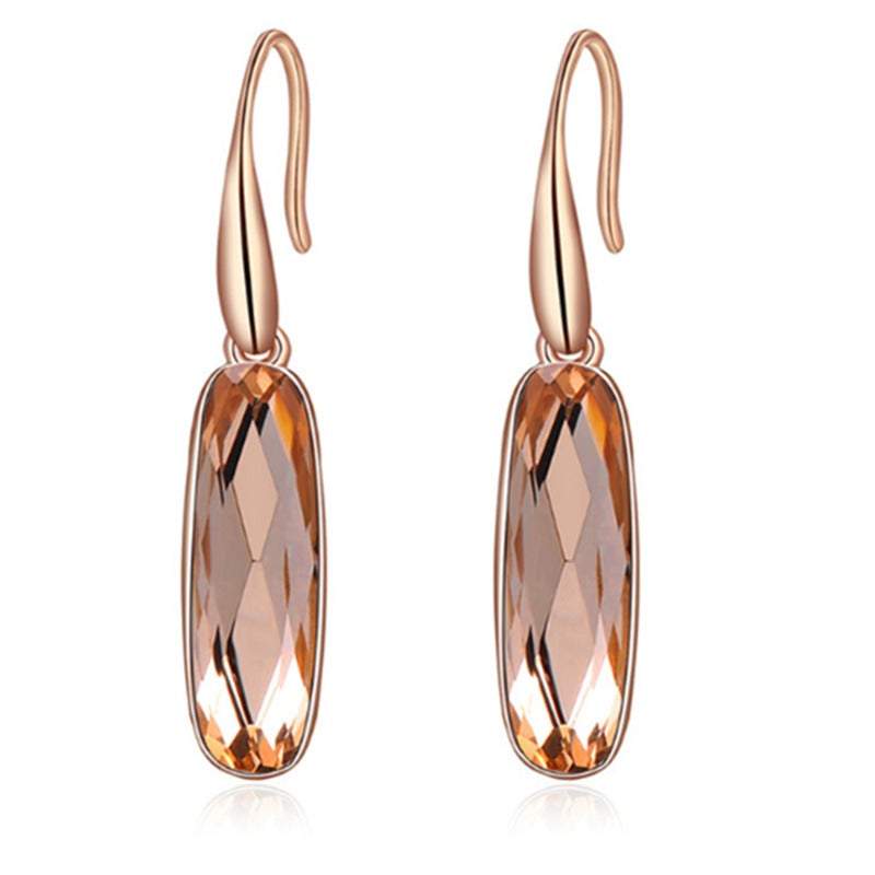 Veile Studios Rings Rose Gold Oval Champagne Drill Collars