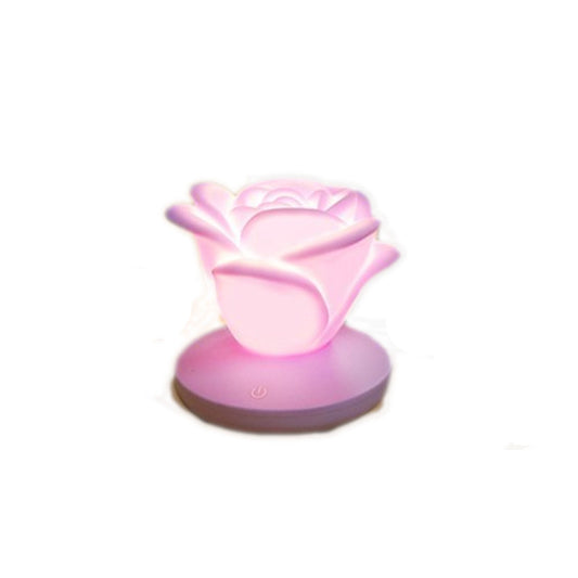Romantic Rose Shape Dimming Touch Rechargeable Mini Flower Night Light