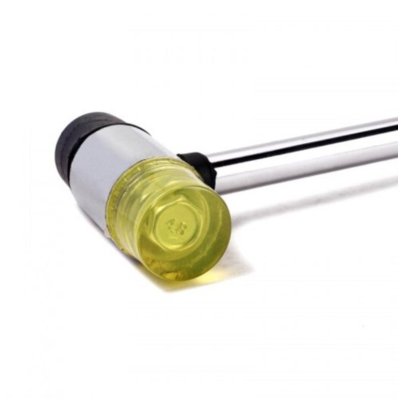 Rubber Hammer With Double Plastic Head Silver And Black