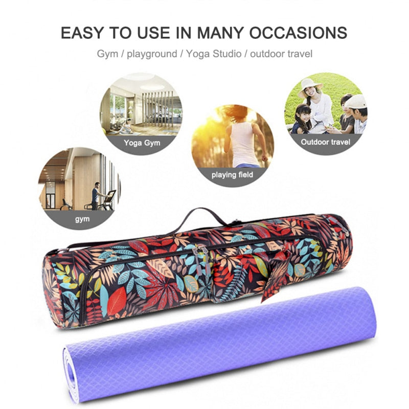 Yoga Knapsack Nylon Large-Capacity Stylish Mesh Bag Fitness Cover Storage Backpack