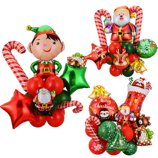 Christmas Party Foil Balloons Set