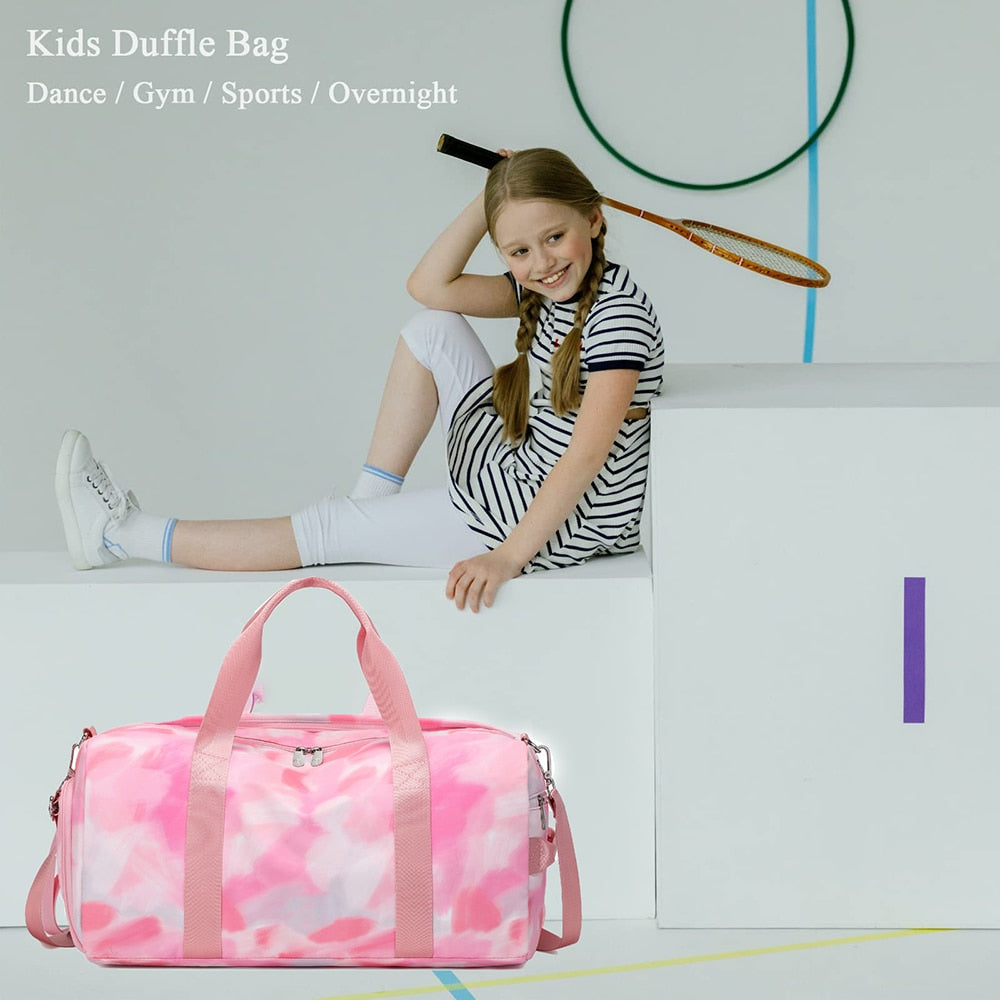 Colourful Galaxy Kids Weekender Dancing Gymnastics Duffle Bag